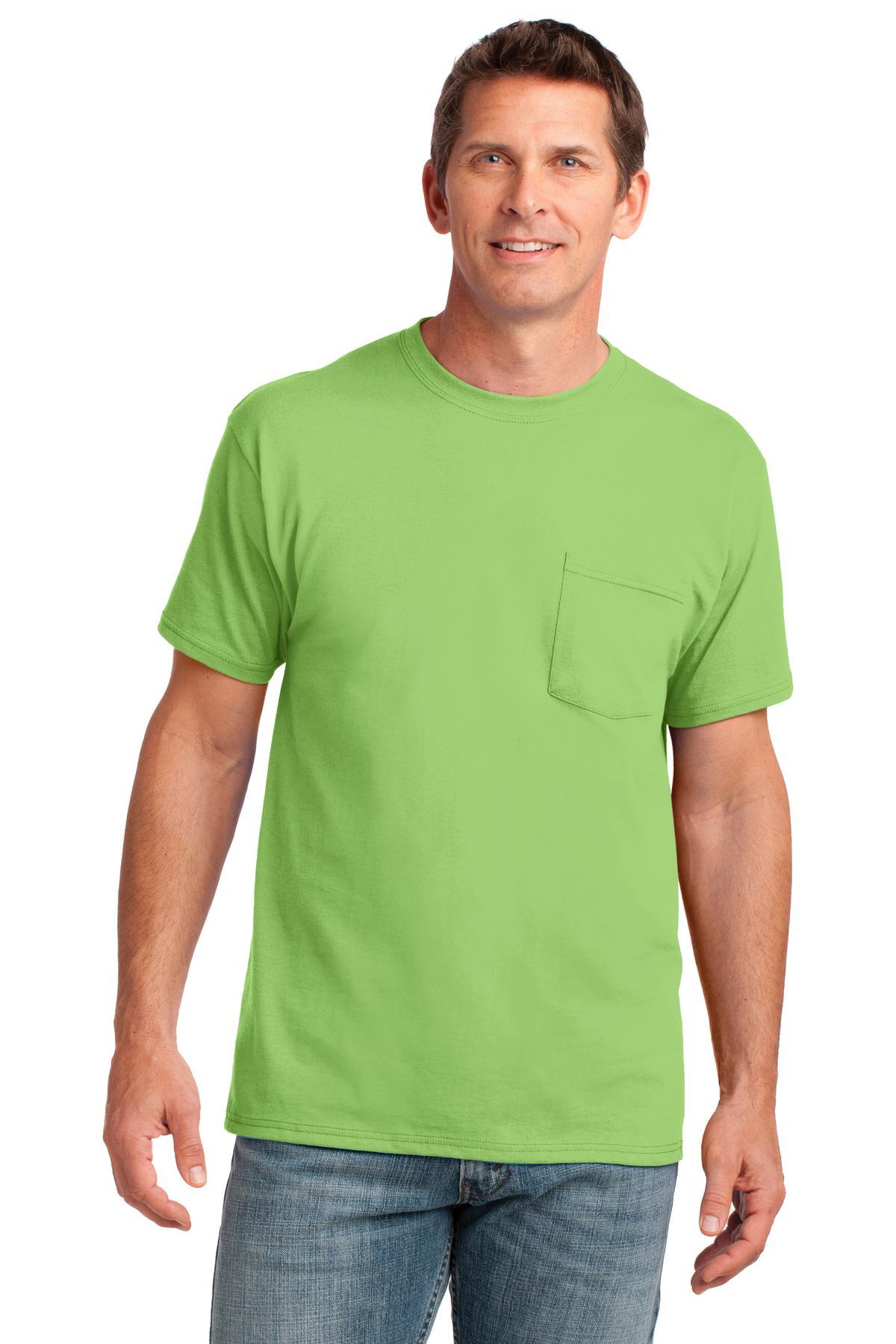 Port & Company Core Cotton Pocket Tee. PC54P - Dresses Max