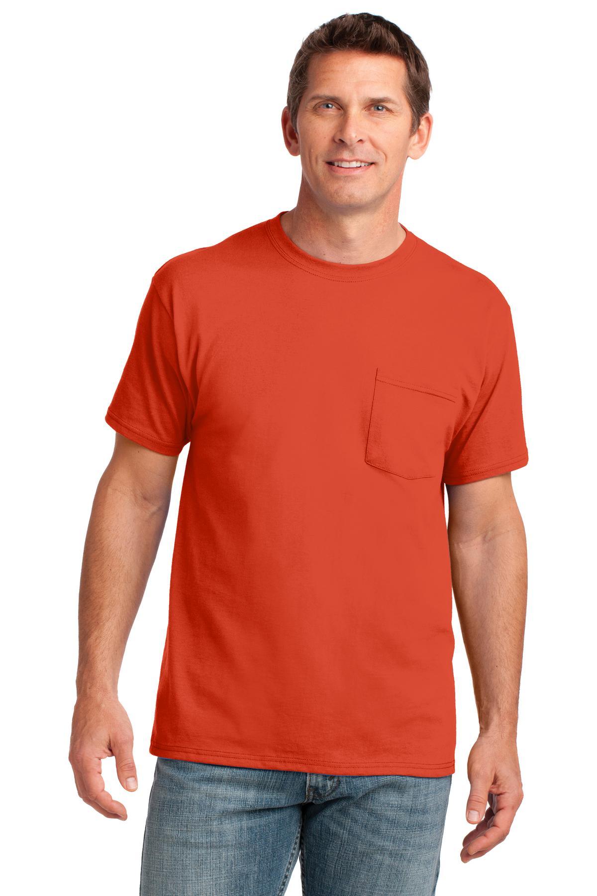 Port & Company Core Cotton Pocket Tee. PC54P - Dresses Max