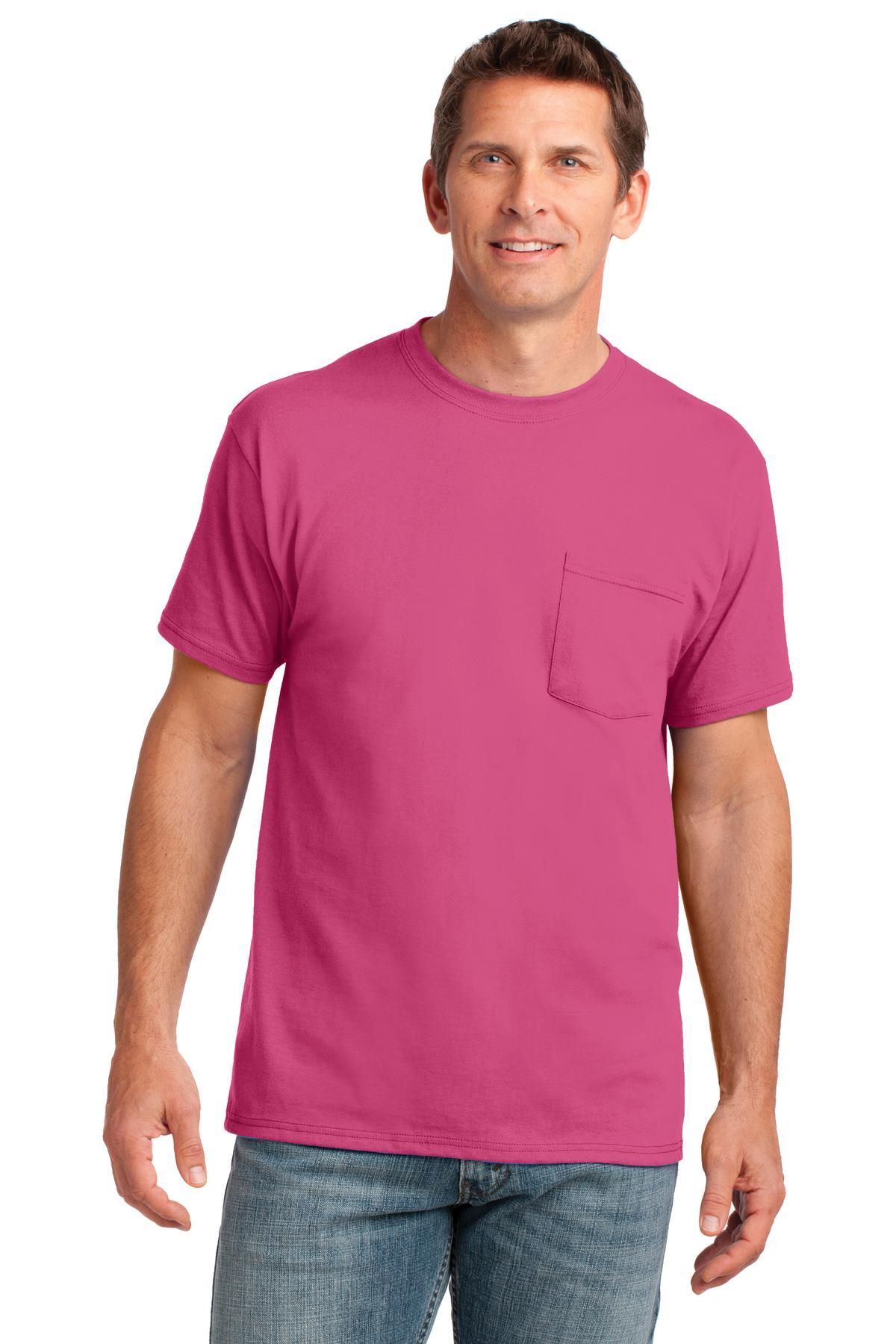 Port & Company Core Cotton Pocket Tee. PC54P - Dresses Max