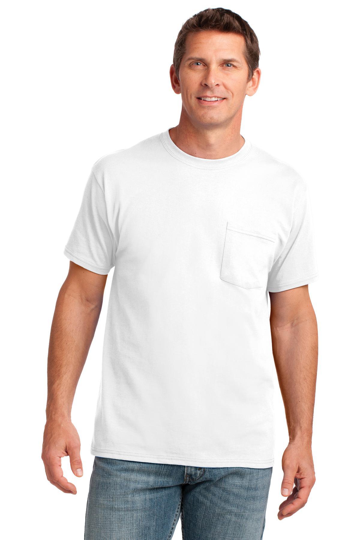 Port & Company Core Cotton Pocket Tee. PC54P - Dresses Max