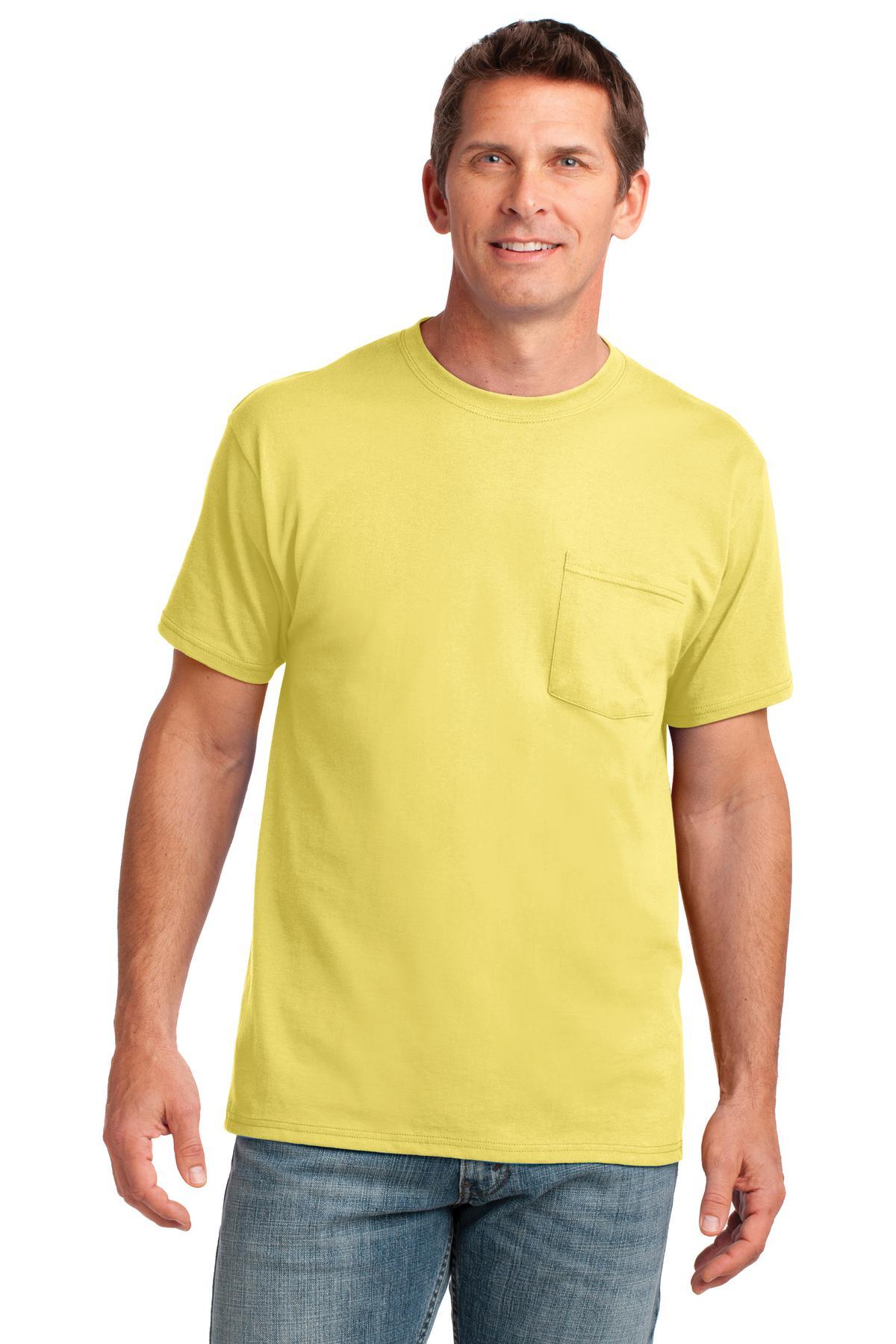 Port & Company Core Cotton Pocket Tee. PC54P - Dresses Max