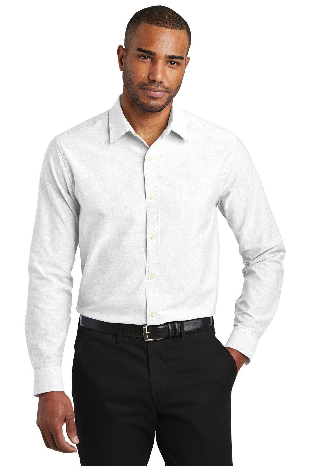 Port Authority Slim Fit SuperPro Oxford Shirt. S661 - Dresses Max