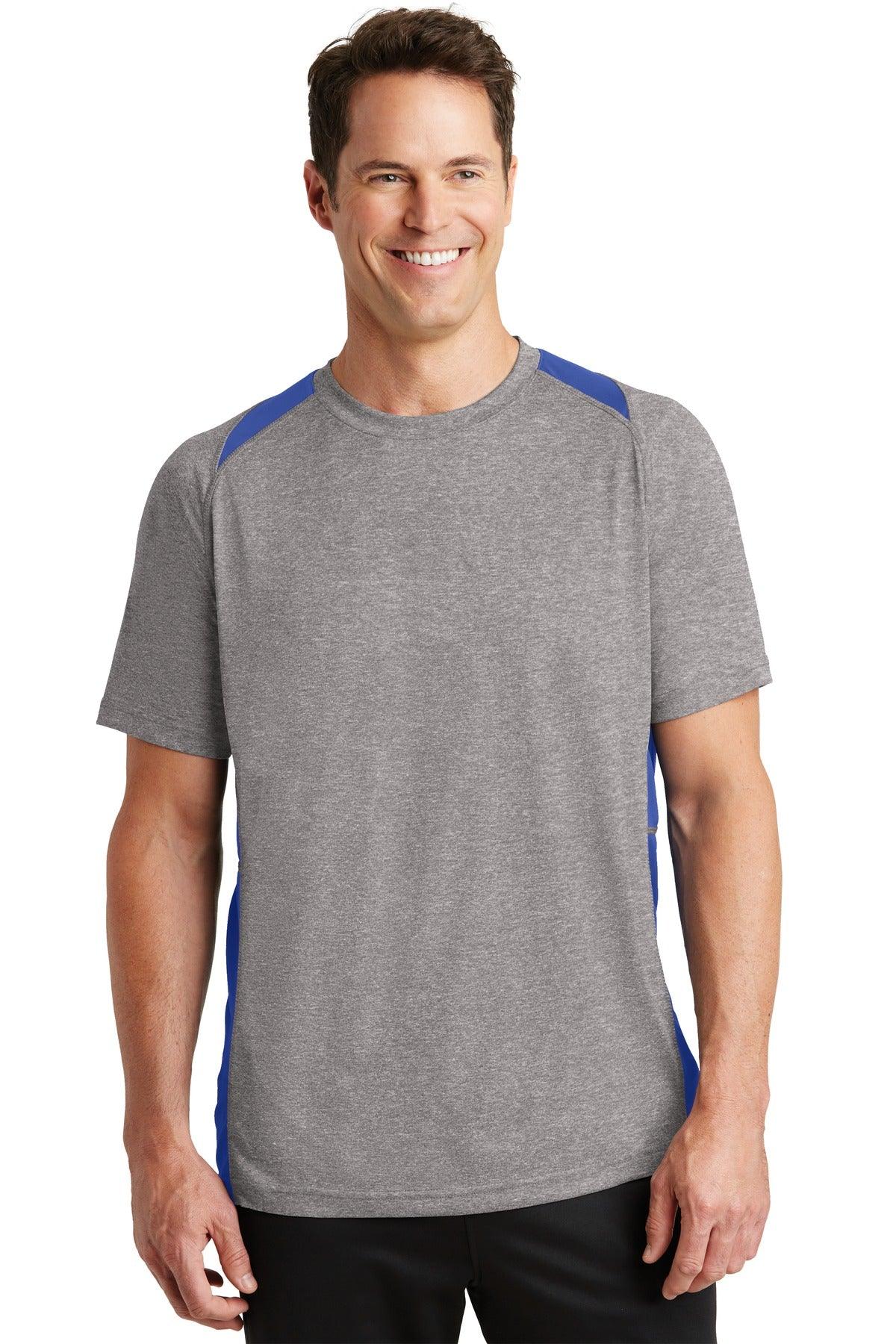 Sport-Tek Heather Colorblock Contender Tee. ST361 - Dresses Max