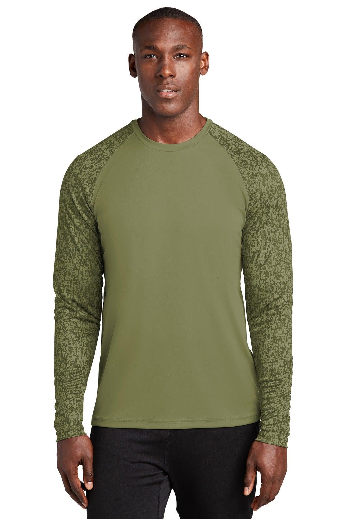 Sport-Tek Long Sleeve Digi Camo Tee. ST460LS - Dresses Max