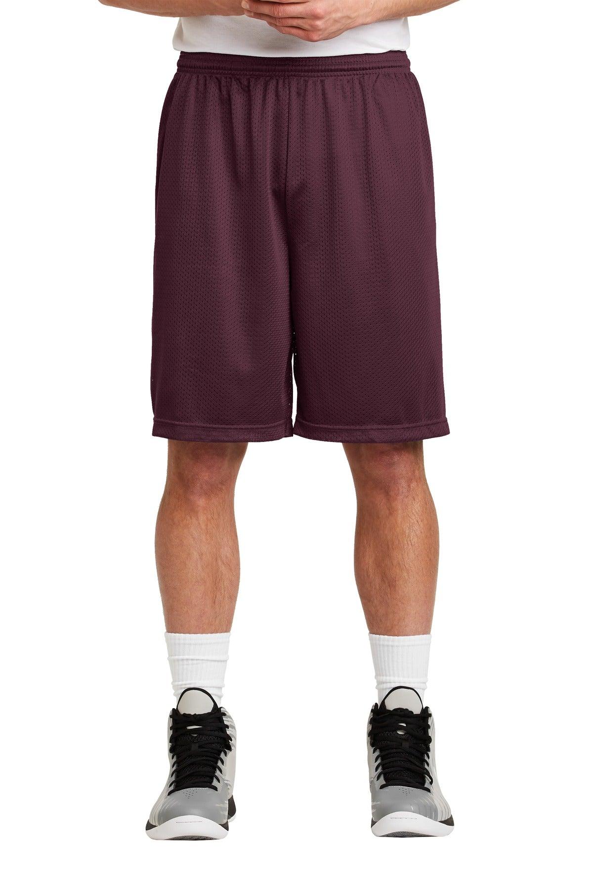 Sport-Tek Long PosiCharge Classic Mesh Short. ST515 - Dresses Max