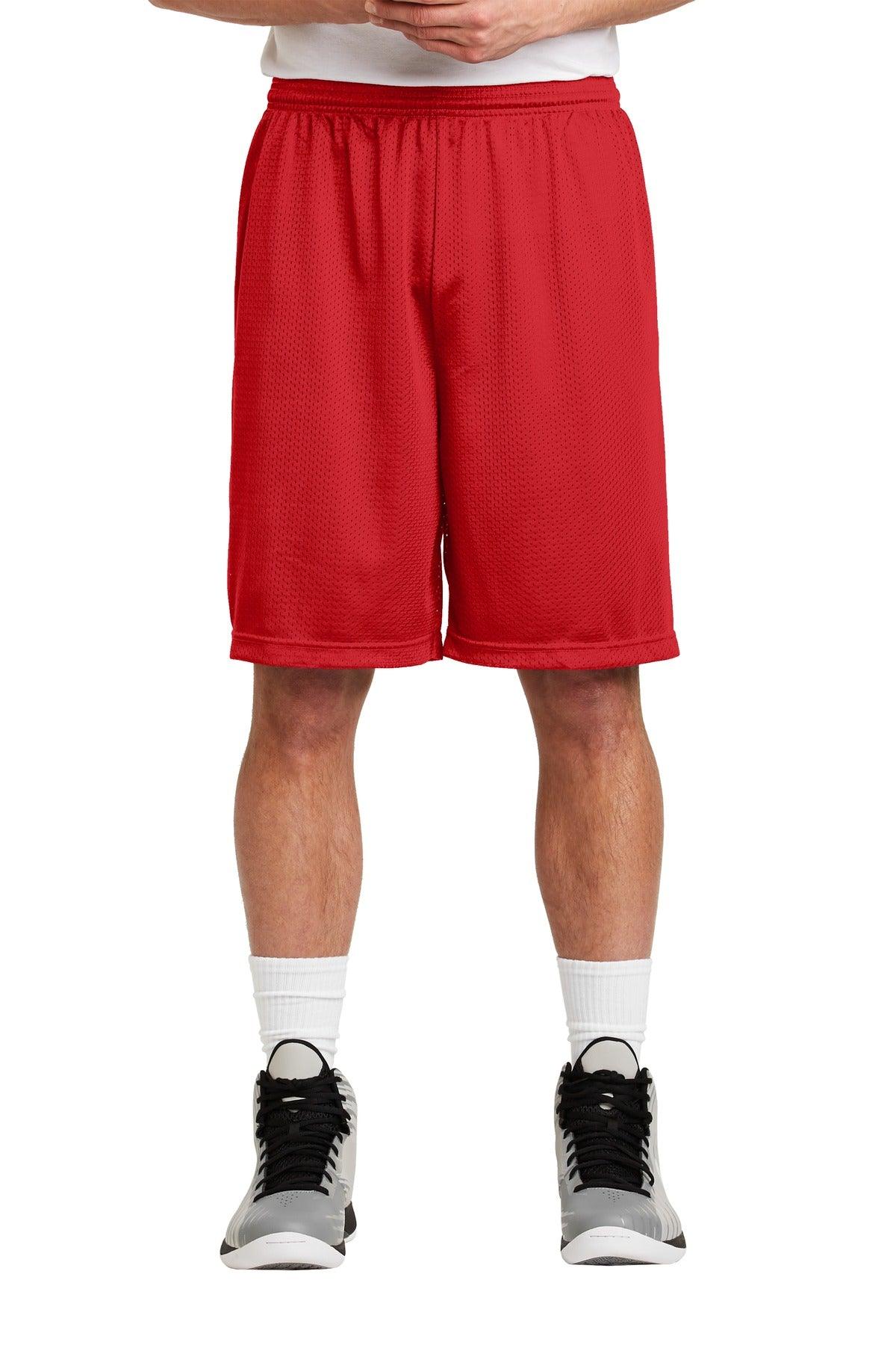 Sport-Tek Long PosiCharge Classic Mesh Short. ST515 - Dresses Max