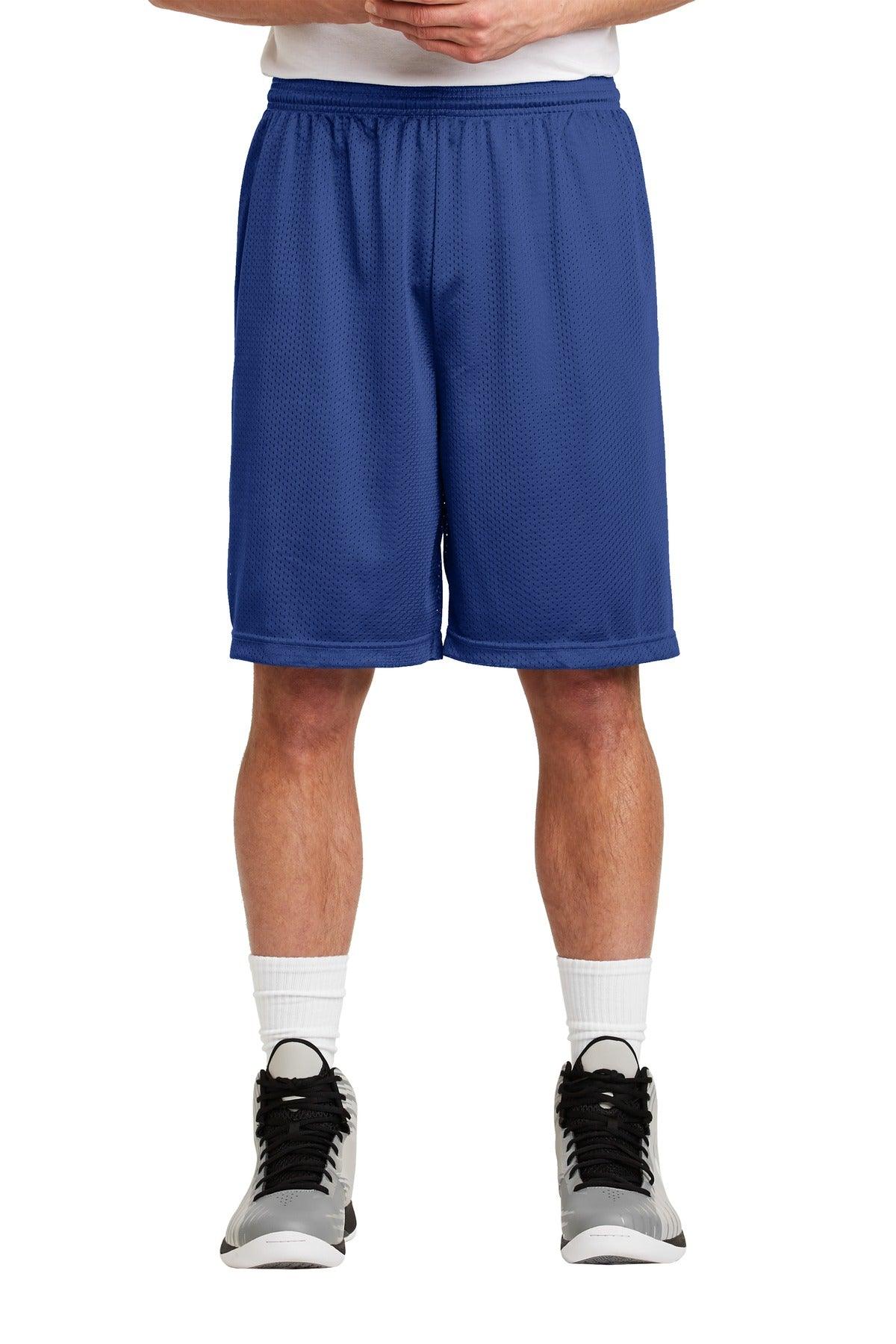 Sport-Tek Long PosiCharge Classic Mesh Short. ST515 - Dresses Max