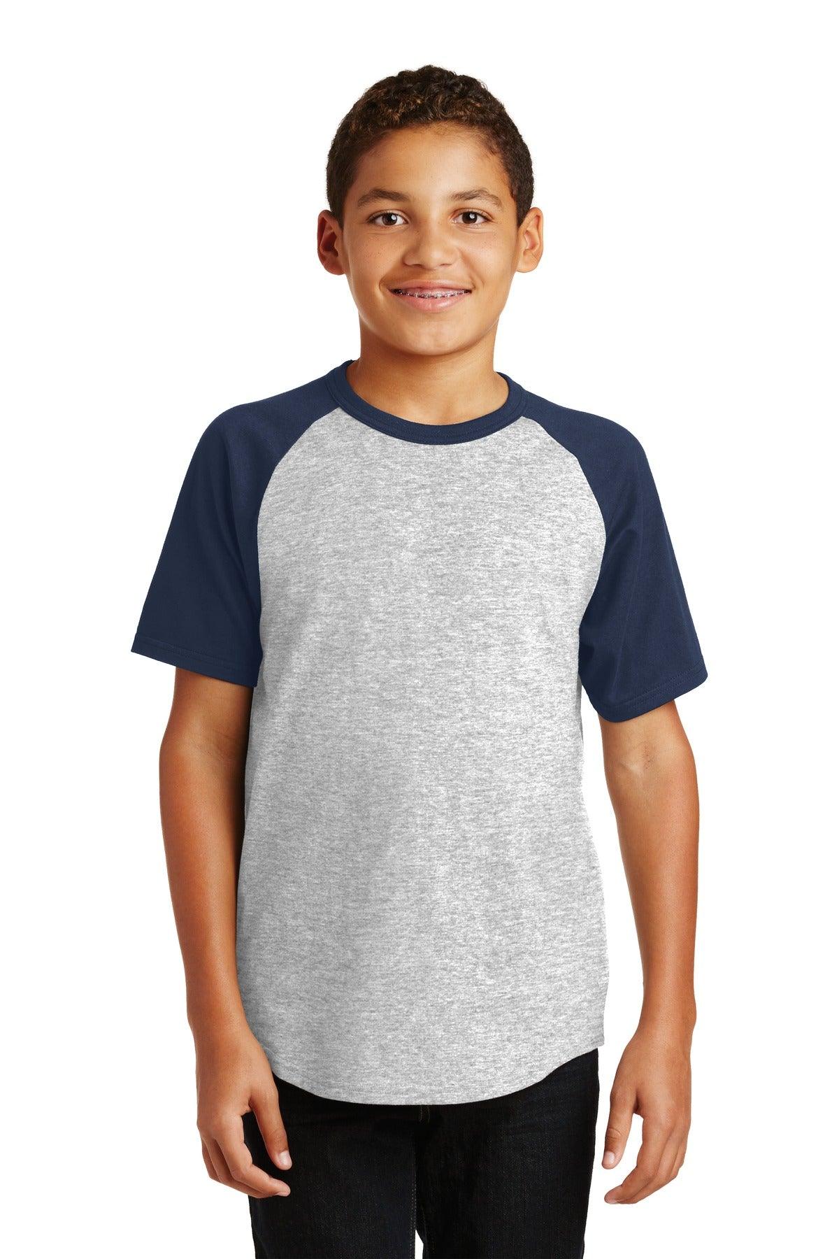 Sport-Tek Youth Short Sleeve Colorblock Raglan Jersey. YT201 - Dresses Max