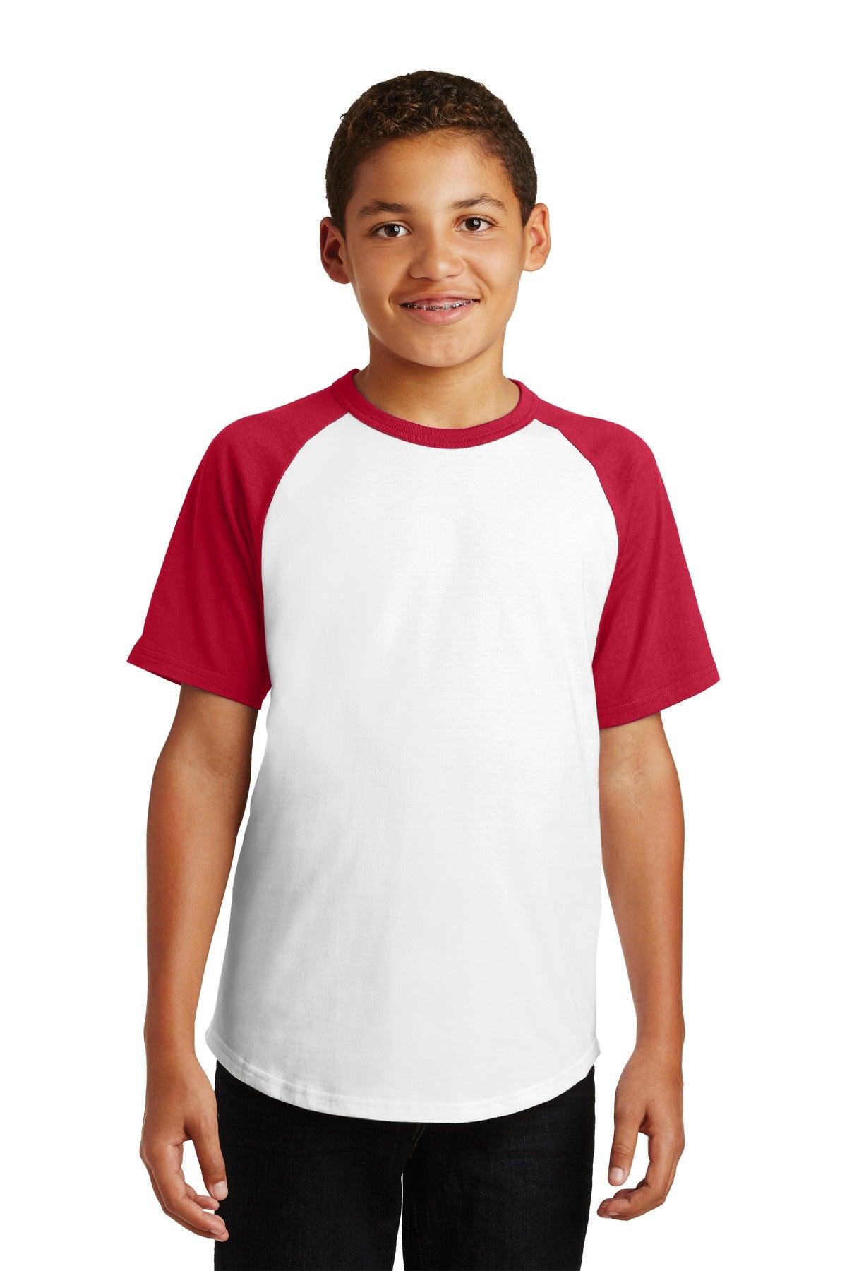Sport-Tek Youth Short Sleeve Colorblock Raglan Jersey. YT201 - Dresses Max