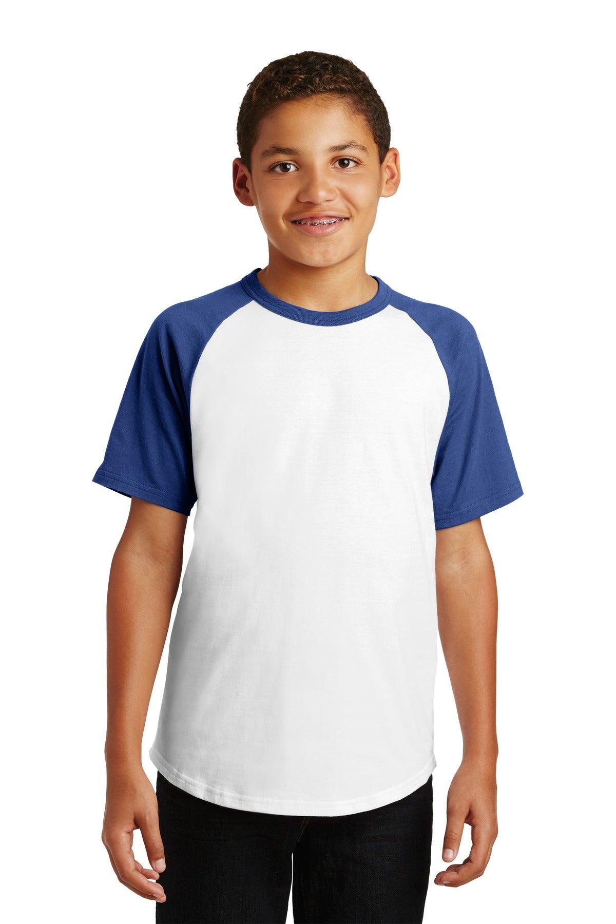 Sport-Tek Youth Short Sleeve Colorblock Raglan Jersey. YT201 - Dresses Max