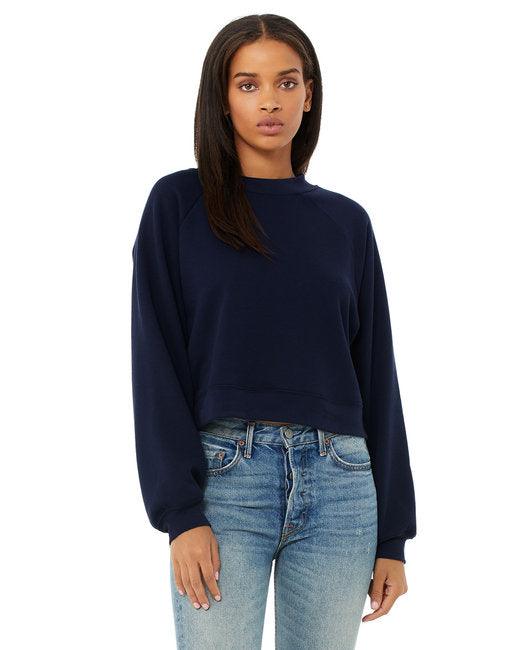 Bella + Canvas Ladies' Raglan Pullover Fleece B7505 - Dresses Max