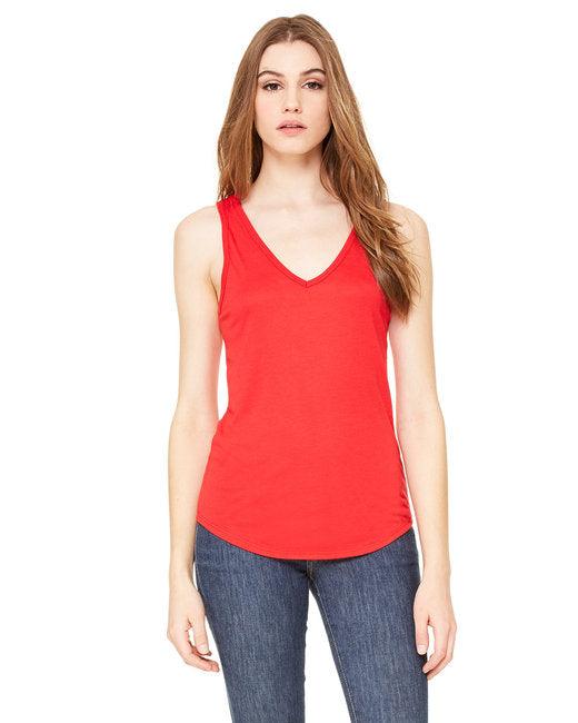 Bella + Canvas Ladies' Flowy V-Neck Tank B8805 - Dresses Max