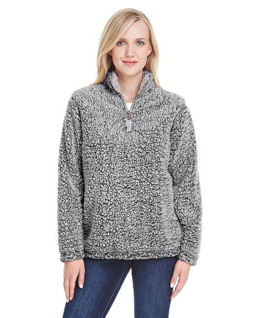 J America Ladies' Epic Sherpa 1/4 Zip JA8451 - Dresses Max