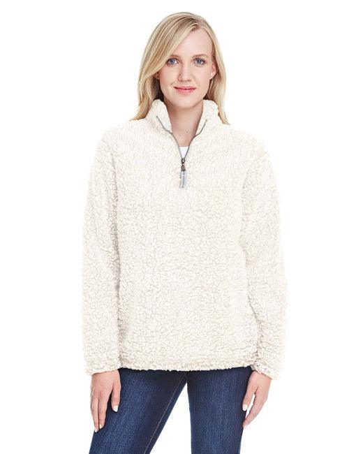 J America Ladies' Epic Sherpa 1/4 Zip JA8451 - Dresses Max