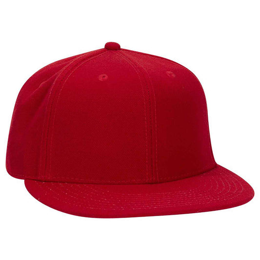 OTTO CAP "OTTO FIT" 6 Panel Mid Profile Flat Visor Baseball Cap