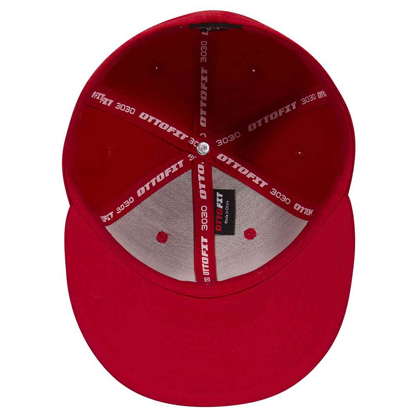 OTTO CAP "OTTO FIT" 6 Panel Mid Profile Flat Visor Baseball Cap