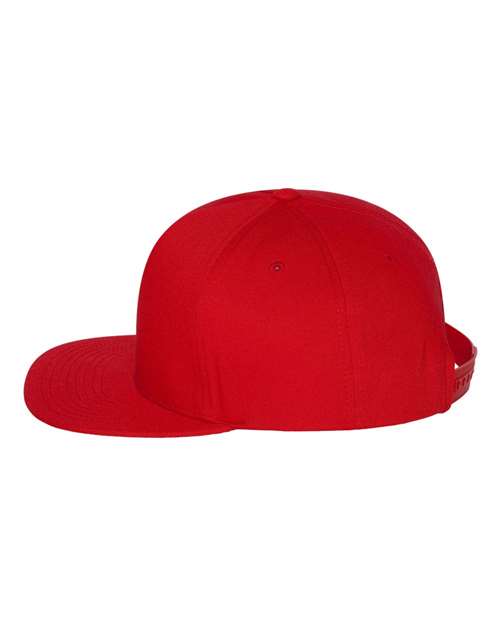 Five-Panel Cotton Twill Snapback Cap 6007