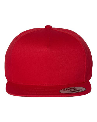 Five-Panel Cotton Twill Snapback Cap 6007