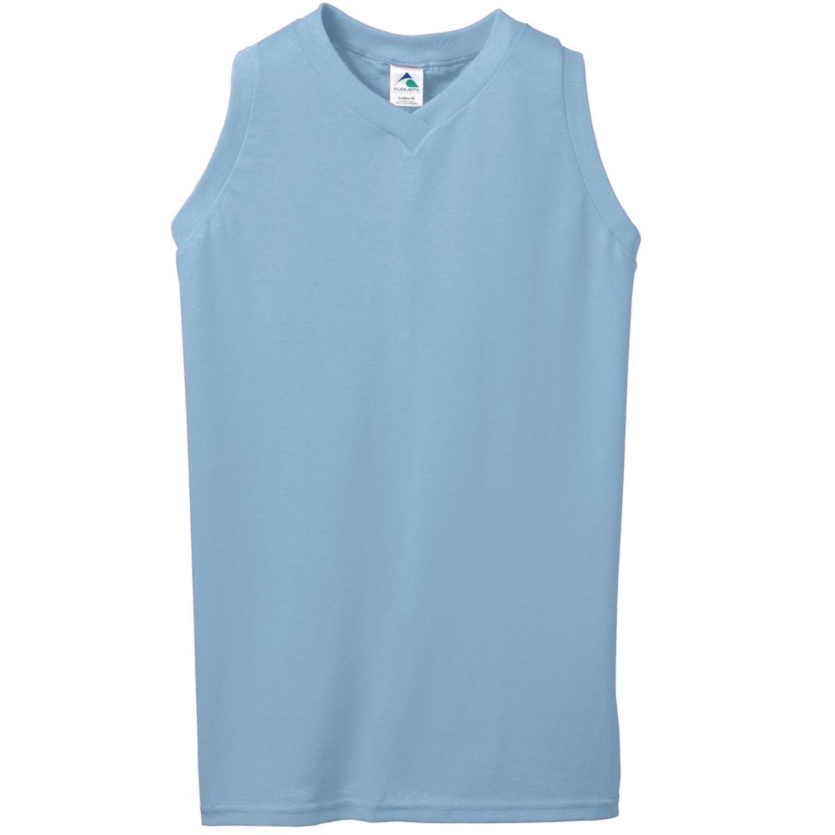Ladies Sleeveless V-Neck Poly/Cotton Jersey 556
