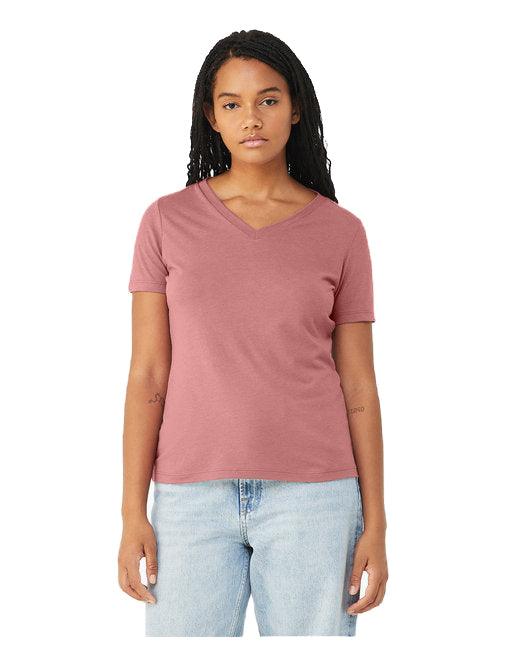 Bella + Canvas Ladies' Relaxed Triblend V-Neck T-Shirt 6415 - Dresses Max