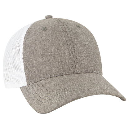 OTTO CAP 6 Panel Low Profile Mesh Back Trucker Hat