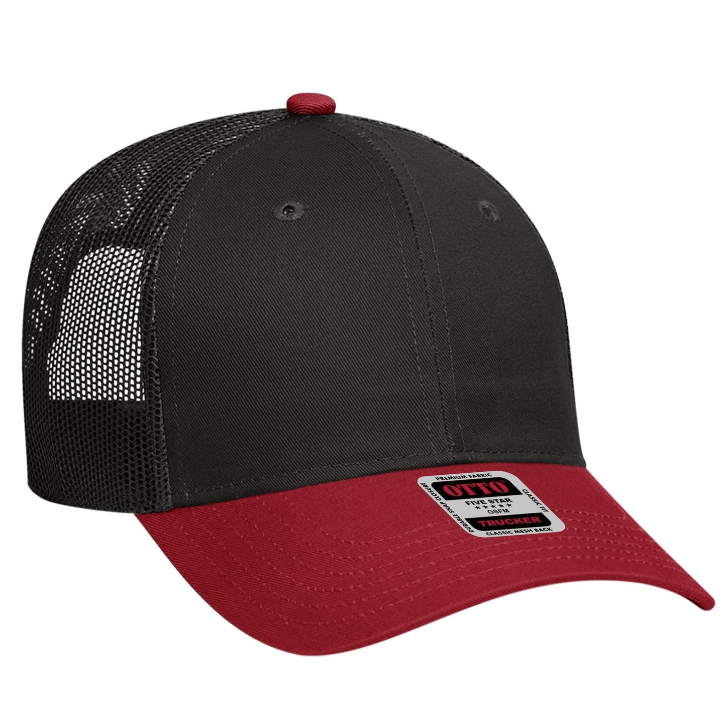 OTTO CAP 6 Panel Low Profile Mesh Back Trucker Hat