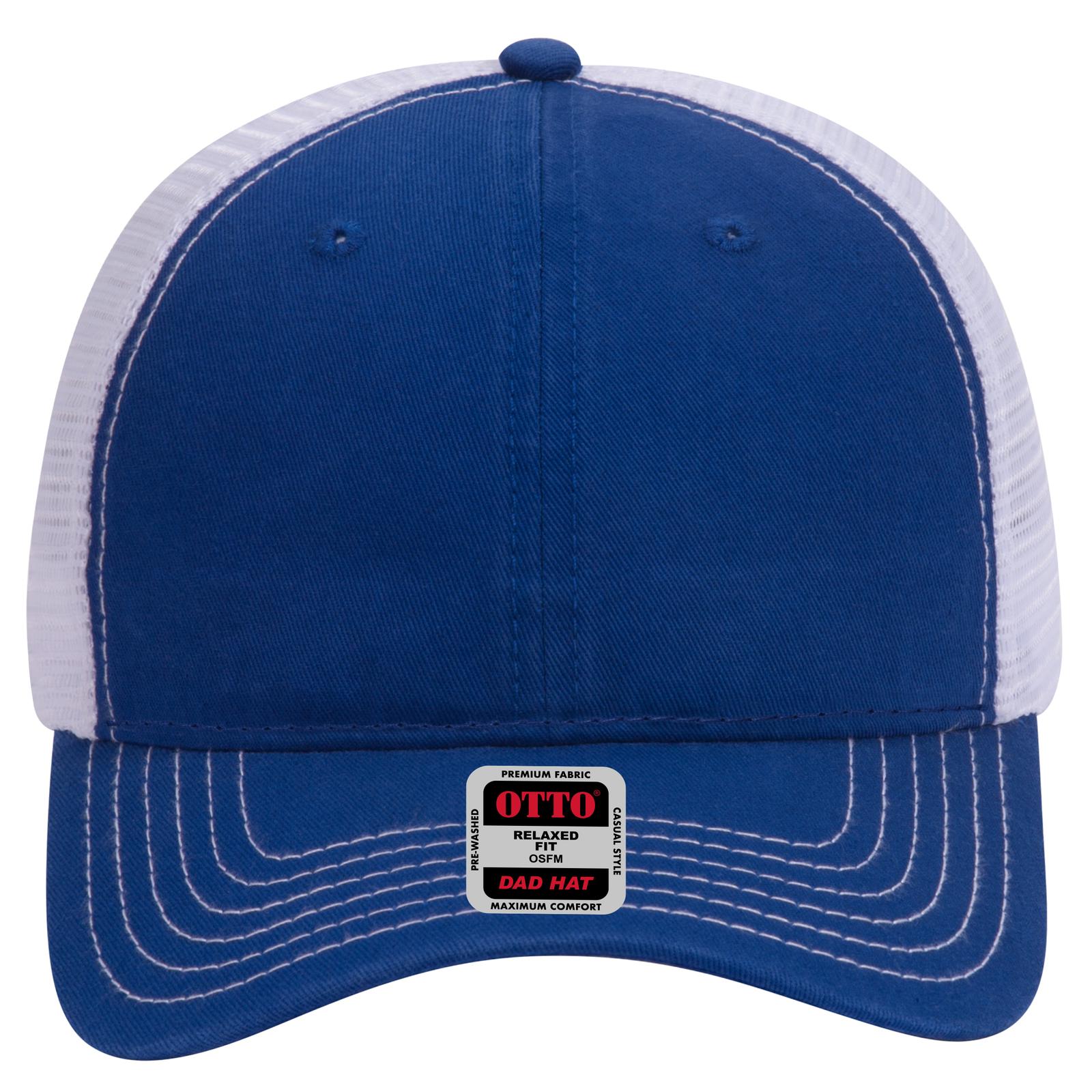 OTTO CAP 6 Panel Low Profile Mesh Back Trucker Dad Hat