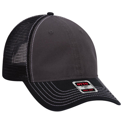 OTTO CAP 6 Panel Low Profile Mesh Back Trucker Dad Hat