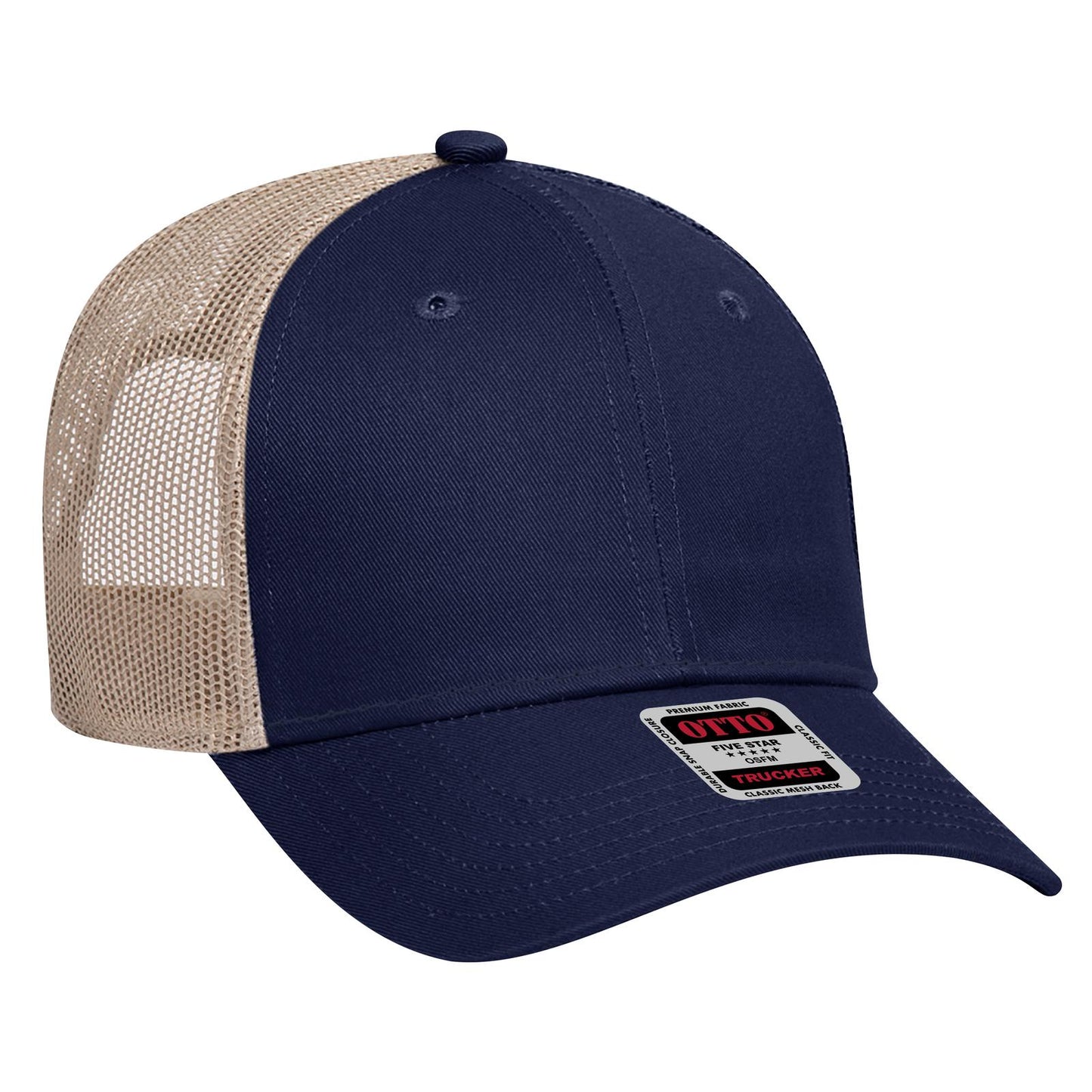 OTTO CAP 6 Panel Low Profile Mesh Back Trucker Hat