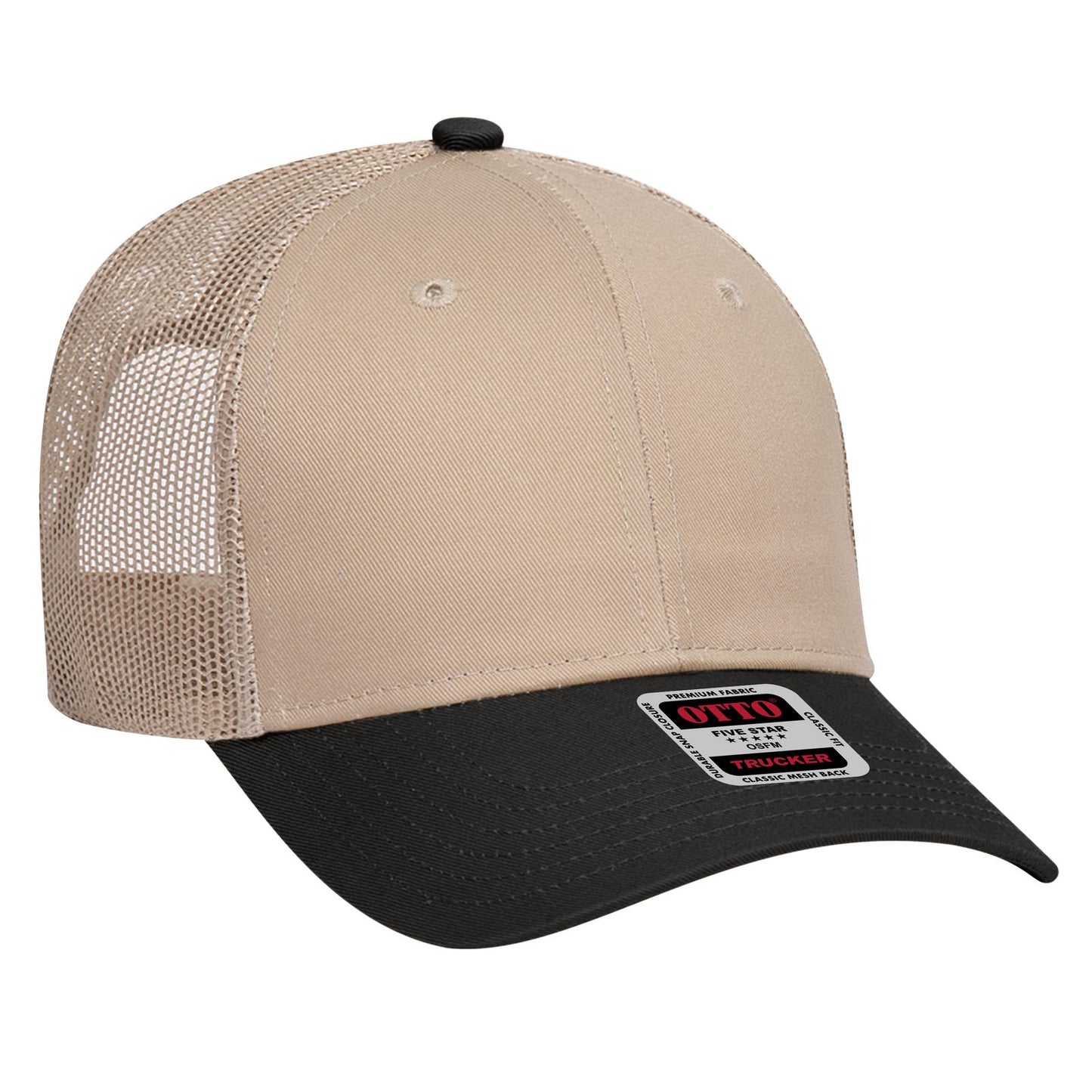 OTTO CAP 6 Panel Low Profile Mesh Back Trucker Hat