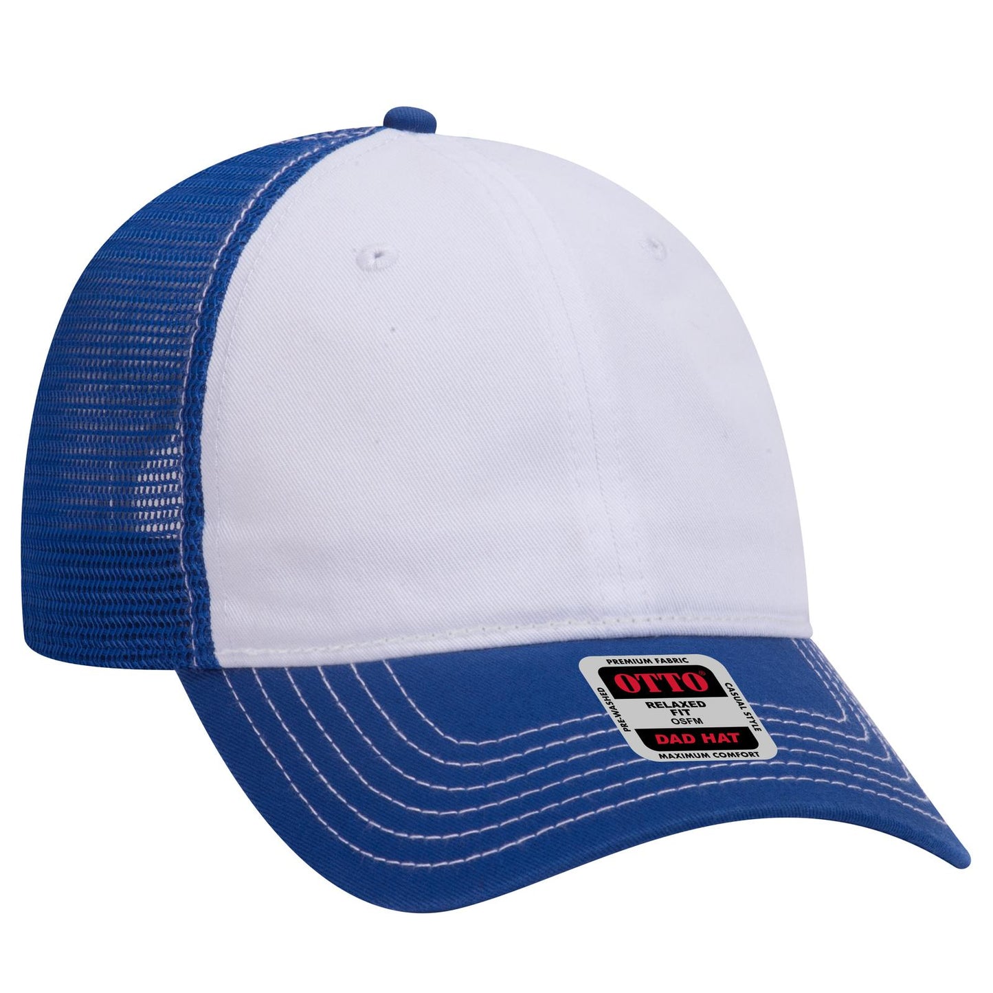 OTTO CAP 6 Panel Low Profile Mesh Back Trucker Dad Hat