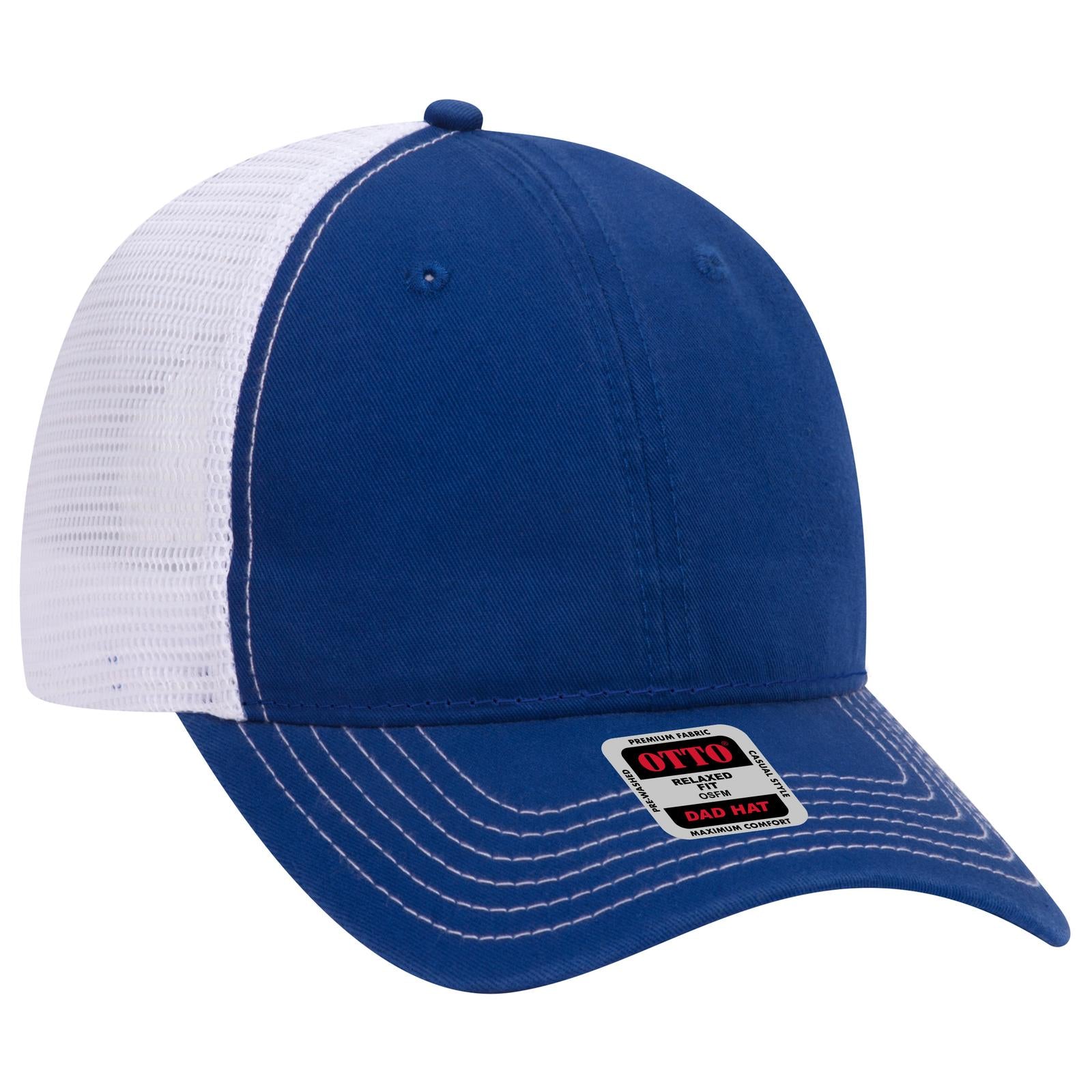 OTTO CAP 6 Panel Low Profile Mesh Back Trucker Dad Hat