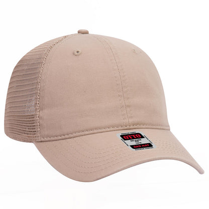 OTTO CAP 6 Panel Low Profile Mesh Back Trucker Dad Hat