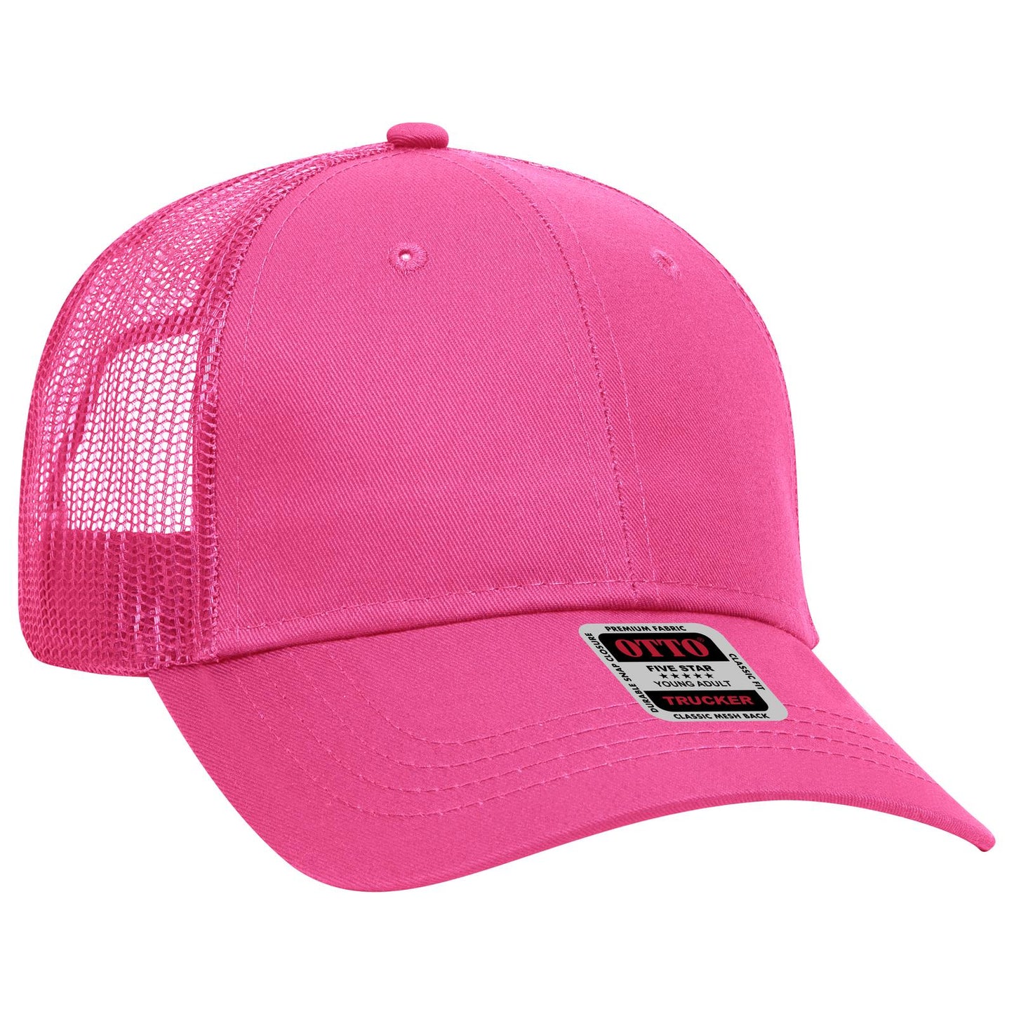 OTTO CAP 6 Panel Low Profile Mesh Back Trucker Hat