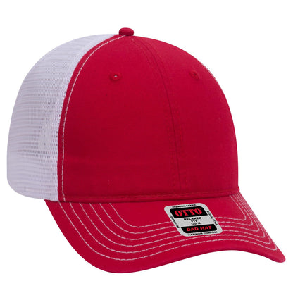 OTTO CAP 6 Panel Low Profile Mesh Back Trucker Dad Hat