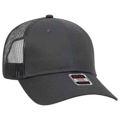 OTTO CAP 6 Panel Low Profile Mesh Back Trucker Hat