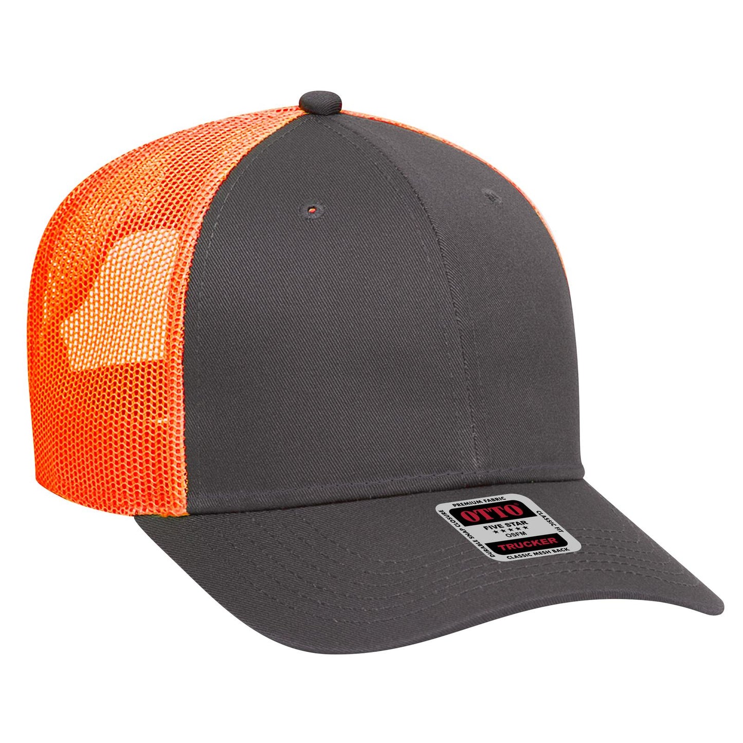 OTTO CAP 6 Panel Low Profile Mesh Back Trucker Hat
