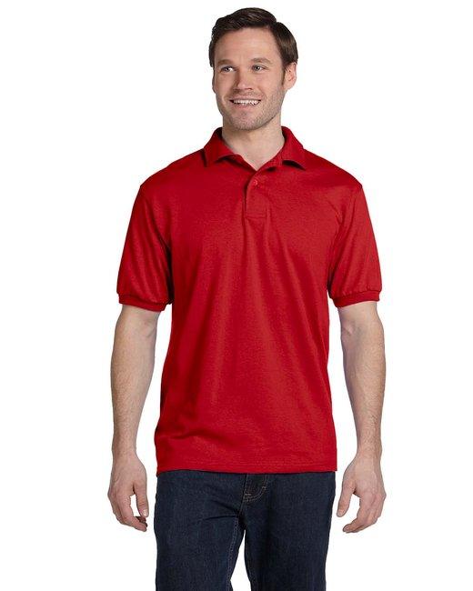 Hanes Adult 50/50 EcoSmart® Jersey Knit Polo 054 - Dresses Max