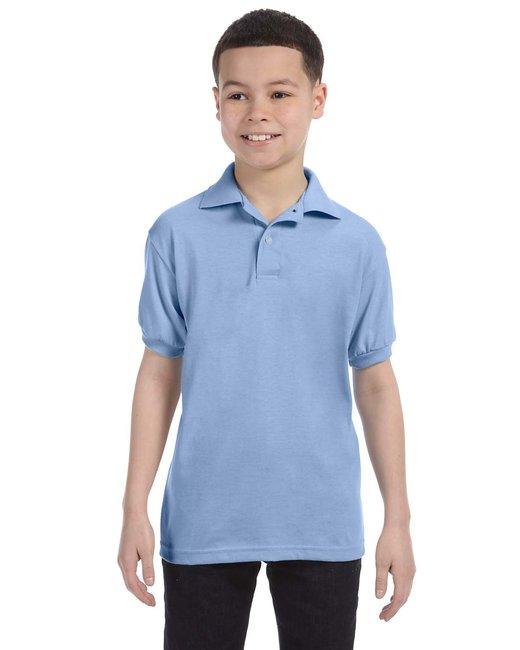 Hanes Youth 50/50 EcoSmart® Jersey Knit Polo 054Y - Dresses Max