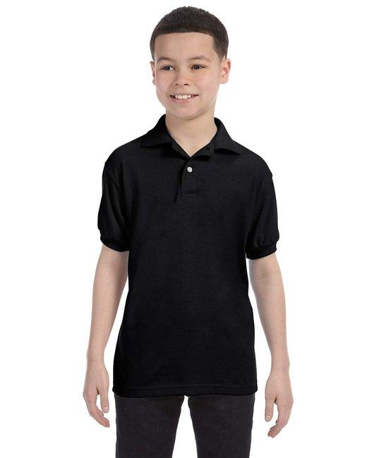 Hanes Youth 50/50 EcoSmart® Jersey Knit Polo 054Y - Dresses Max