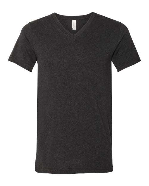 BELLA + CANVAS Heather CVC V-Neck Tee 3005CVC - Dresses Max