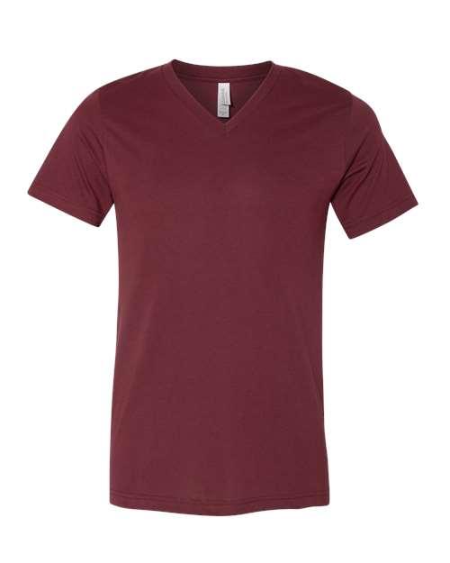 BELLA + CANVAS Heather CVC V-Neck Tee 3005CVC - Dresses Max