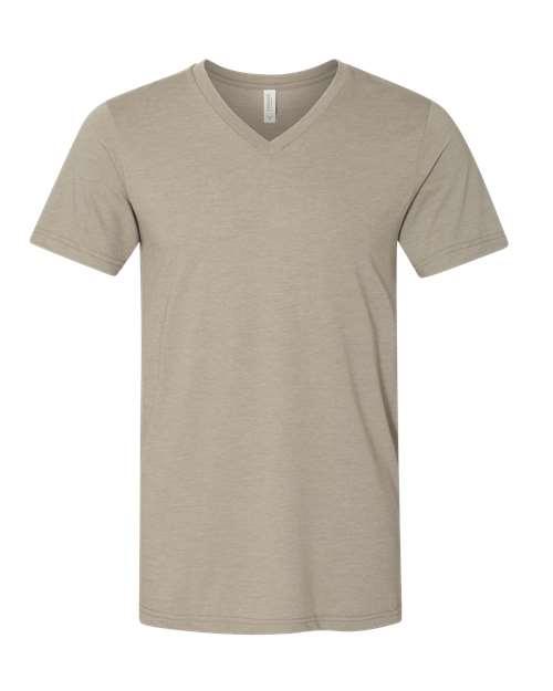 BELLA + CANVAS Heather CVC V-Neck Tee 3005CVC - Dresses Max