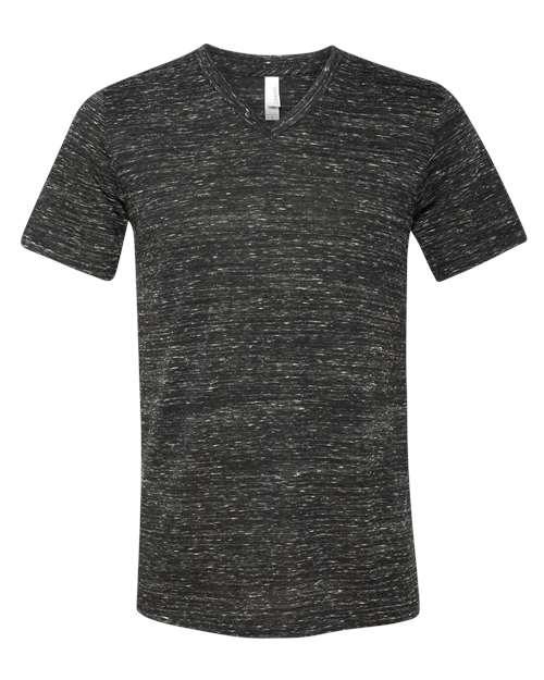 BELLA + CANVAS Textured Jersey V-Neck Tee 3655 - Dresses Max