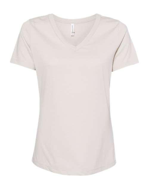 BELLA + CANVAS Women's Relaxed Heather CVC V-Neck Tee 6405CVC - Dresses Max