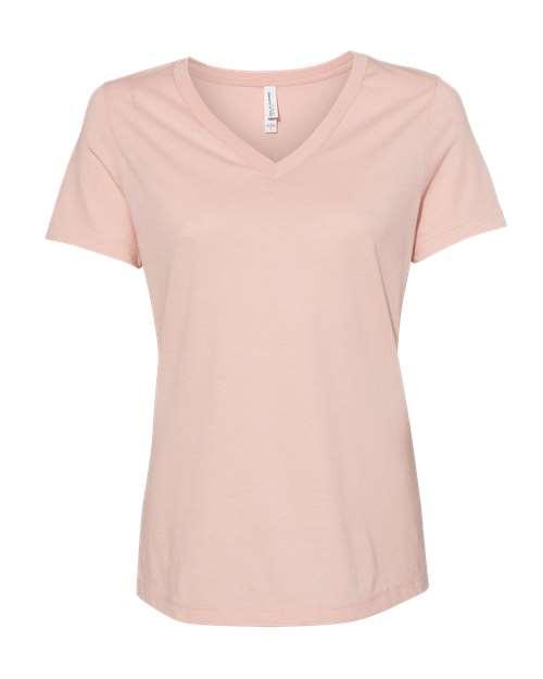BELLA + CANVAS Women's Relaxed Heather CVC V-Neck Tee 6405CVC - Dresses Max