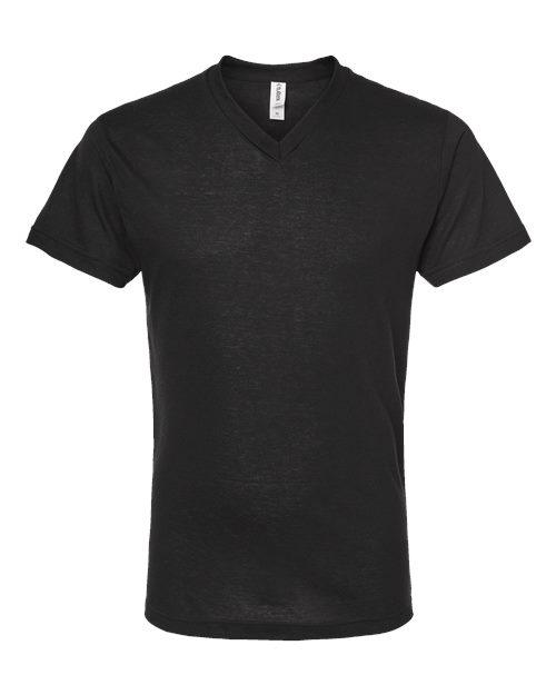 Tultex Unisex Poly-Rich V-Neck T-Shirt 207 - Dresses Max