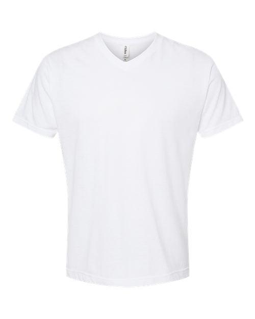 Tultex Unisex Poly-Rich V-Neck T-Shirt 207 - Dresses Max
