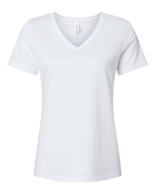 BELLA + CANVAS Women's Relaxed Heather CVC V-Neck Tee 6405CVC - Dresses Max