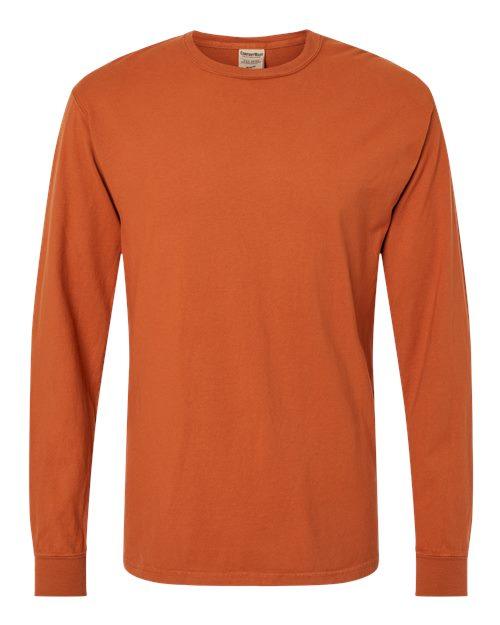 ComfortWash by Hanes Garment-Dyed Long Sleeve T-Shirt GDH200 - Dresses Max